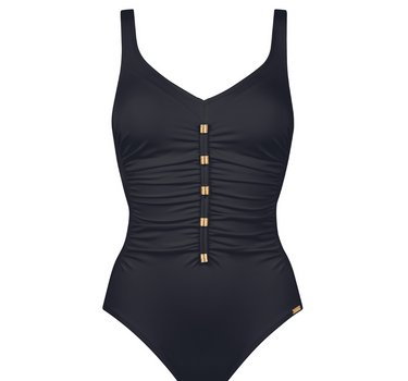 CHARMLINE SWIMSUIT WITH GOLD DETAIL