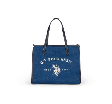 US POLO-WOMEN BEACH SHOULDER BAGS IN BLUE