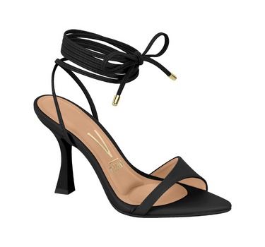 BEIRA RIO HEELED SANDALS WITH TIE ANKLE DETAILING