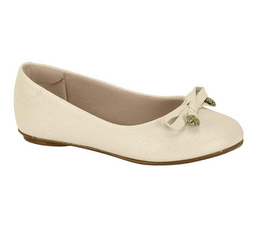 BEIRA RIO BALLERINA SHOES WITH BOW AND GOLD DETAILING