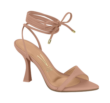 BEIRA RIO HEELED SANDALS WITH TIE ANKLE DETAILING