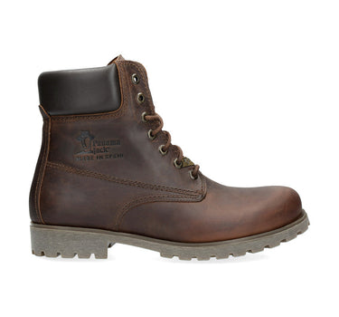 PANAMA JACK LEATHER BOOTS WITH LEATHER LINING IN BARK
