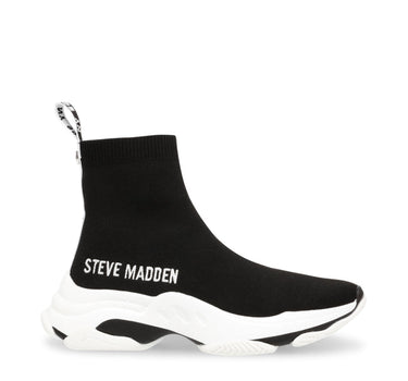 STEVE MADDEN JMASTER SNEAKER IN BLACK AND WHITE