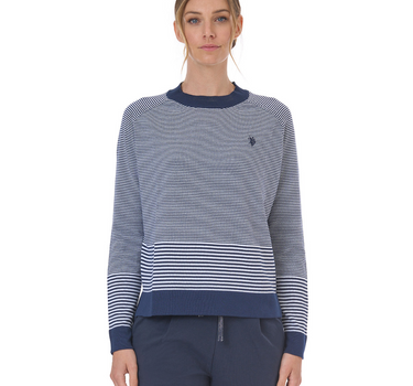US POLO WOMEN STRIPPED COTTONE PULLOVER