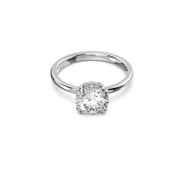 SWAROVSKI CONSTELLA COCKTAIL RING PRINCESS CUT IN WHITE