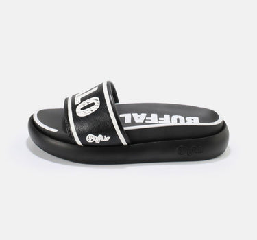 BUFFALO VEGAN PLATFORM SANDALS BLACK