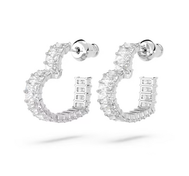 SWAROVSKI MATRIX HOOP EARRINGS