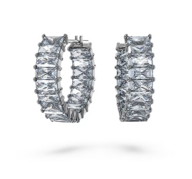 SWAROVSKI MATRIX HOOP EARRINGS