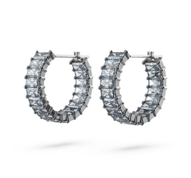 SWAROVSKI MATRIX HOOP EARRINGS