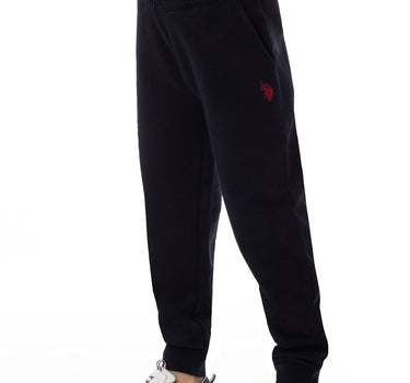 US POLO BOYS COTTON JOGGERS IN BLUE