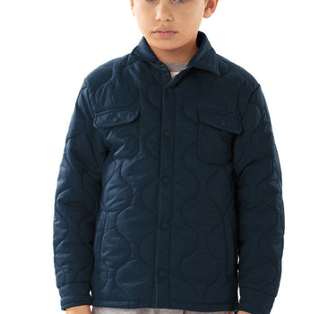 US POLO BOYS POLYAMIDE JACKET IN BLUE