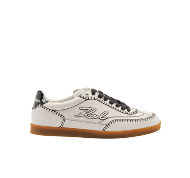 KARL LAGERFELD KANDIDATE SIGNIA STITCH LOW LACE TRAINERS