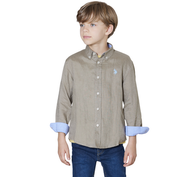 US POLO ASSN BOYS GREG LINEN SHIRT