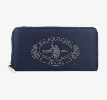 US POLO WOMEN SPRINGFIELD L ZIP WALLET IN NAVY