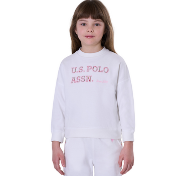 US POLO ASSN GIRLS FLEECE ROUND NECK