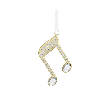 SWAROVSKI HOLIDAY MAGIC DOUBLE MUSIC NOTE ORNAMENT