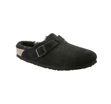 BIRKENSTOCK BOSTON SHEARLING SUEDE LEATHER NARROW FIT