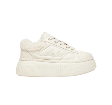 KARL LAGERFELD KREEPER LO EMBRO LOW LACE TRAINERS