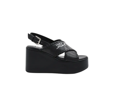 KARL LAGERFELD SIGNATURE WENDY WHIPSTITCH WEDGES