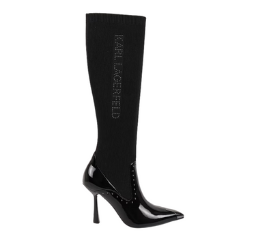 KARL LAGERFELD PANDARA STUDDED KNEE HIGH BOOTS