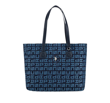 US POLO ASSN WOMEN JACQUARD SHOPPING BAG