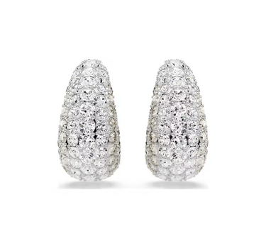 SWAROVSKI SUBLIMA DROP EARRINGS, WHITE,RHODIUM PLATED