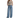 DKNY HIGH RISE SELF BELT WIDE LEG JEANS