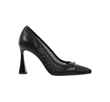 KARL LAGERFELD DEBUTANTE GLITTER MESH PUMPS