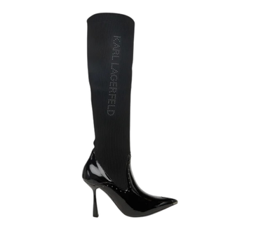 KARL LAGERFELD PANDARA MICRO STUDS KNEE-HIGH BOOTS