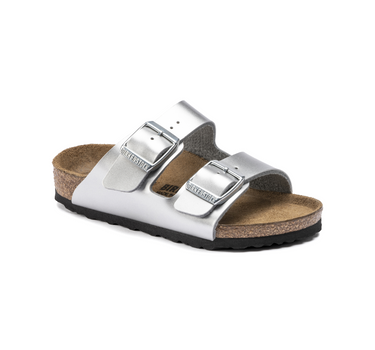 BIRKENSTOCK ARIZONA KIDS IN SILVER