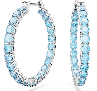 SWAROVSKI MATRIX HOOP EARRINGS