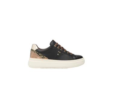 NERO GIARDINI LEATHER TRAINERS