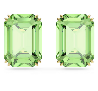 SWAROVSKI MILLENIA STUD EARRINGS IN GREEN