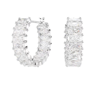 SWAROVSKI MATRIX HOOP EARRINGS