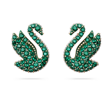 SWAROVSKI ICONIC SWAN STUD EARRINGS