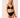 LA VIE EN ROSE ICED MOCHA CROCHET PLUNGE BIKINI TOP