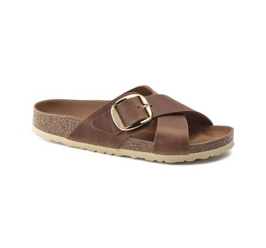 BIRKENSTOCK SIENA BIG BUCKLE OILED LEATHER NARROW FIT