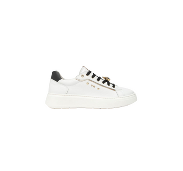 NERO GIARDINI LEATHER TRAINERS