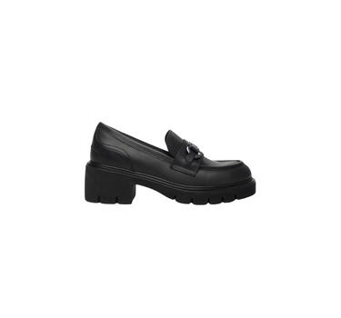 NERO GIARDINI LEATHER LOAFERS