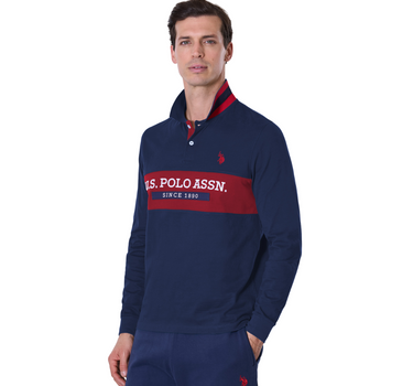 US POLO ASSN MEN LONG SLEEVE POLO SHIRT