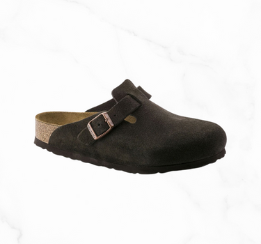 BIRKENSTOCK BOSTON SOFT FOOTBED SUEDE NARROW FIT