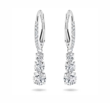 SWAROVSKI ATTRACT TRILOGY HOOP EARRINGS