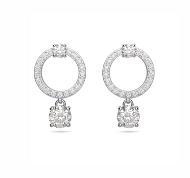 SWAROVSKI ATTRACT HOOP EARRINGS