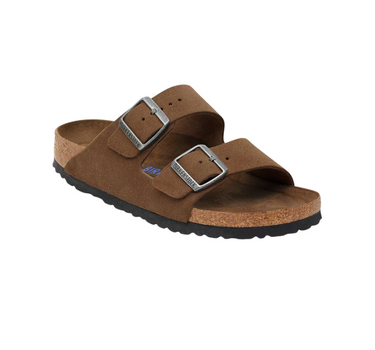 BIRKENSTOCK ARIZONA SOFT FOOTBED SUEDE LEATHER NARROW FIT