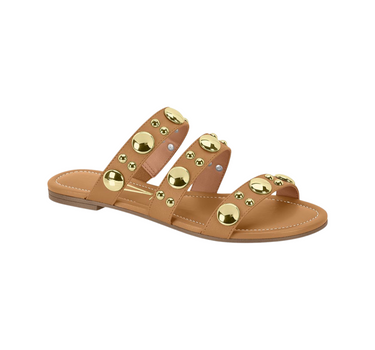 VIZZANO WOMEN MULTI STRAP SLIDERS