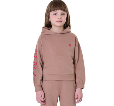 US POLO ASSN GIRLS VELOUR HOODIE