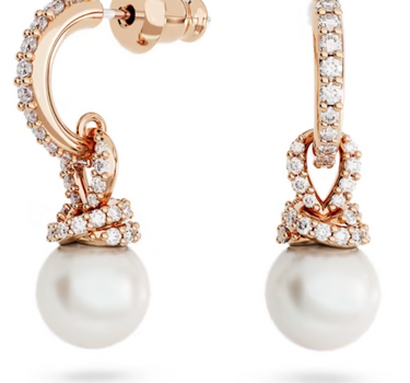 SWAROVSKI ORIGINALLY DROP EARRINGS IN WHITE