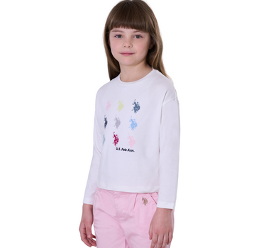 US POLO ASSN GIRLS LONG SLEEVE T-SHIRT