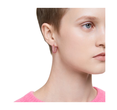 SWAROVSKI MATRIX HOOP EARRINGS