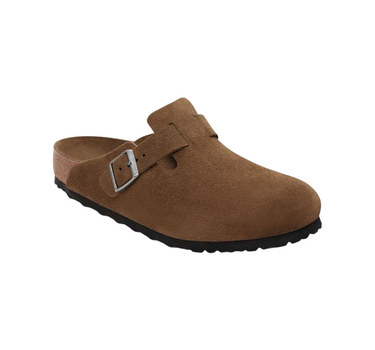 BIRKENSTOCK BOSTON SOFT FOOTBED SUEDE LEATHER NARROW FIT